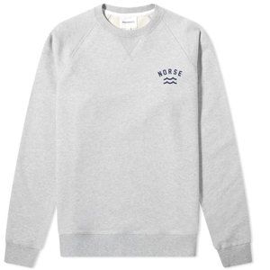 Norse Projects Grey Crewneck Size Large Brand New